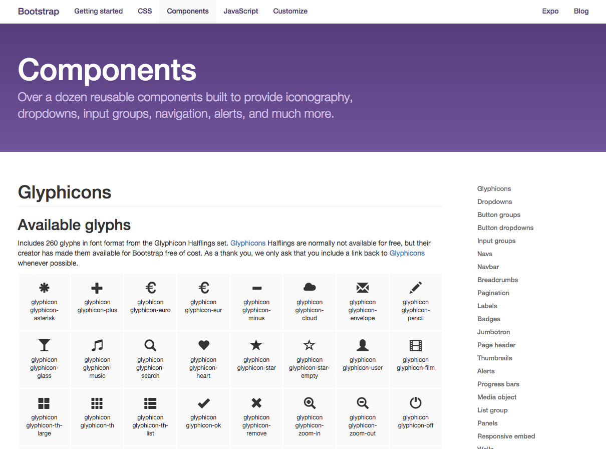 Bootstrap provides a collection of UI components to speed up development.