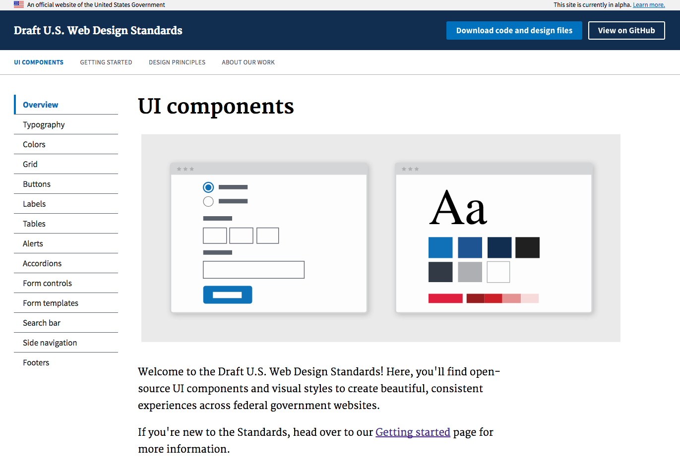 The Draft U.S. Web Design Standards are the design system for the United States federal government.